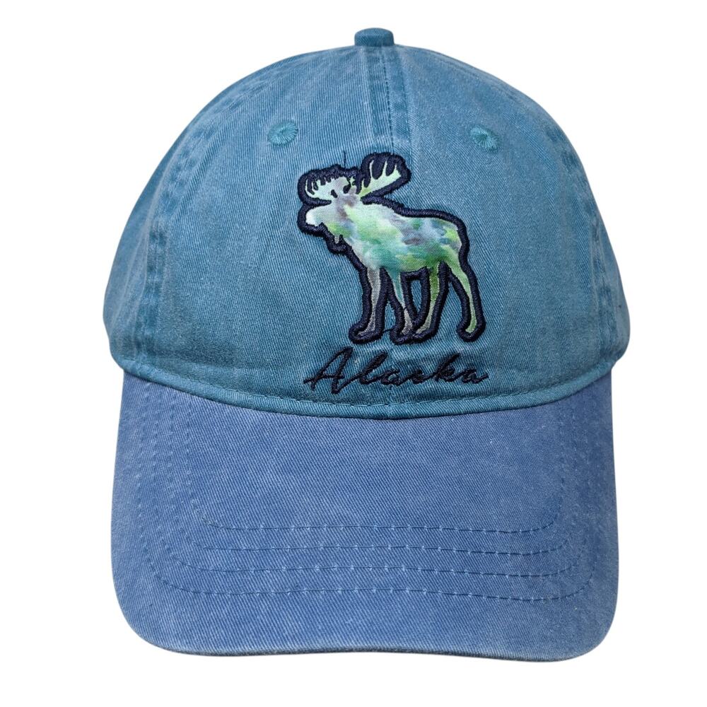 Alaska Shirt Company Snapback Cap Blue One Size Adjustable Embroidered 6 Panel